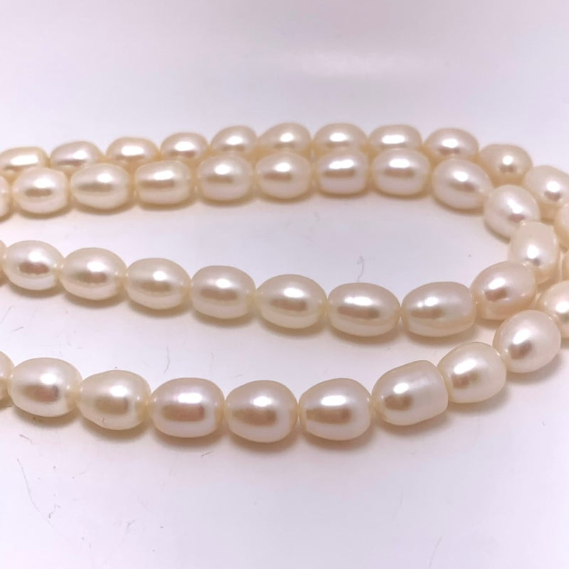 Pale Pink Rice Pearls, 10xmm