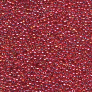 11/0 Miyuki Round Seed Beads Silver Lined Flame Red 8.5g