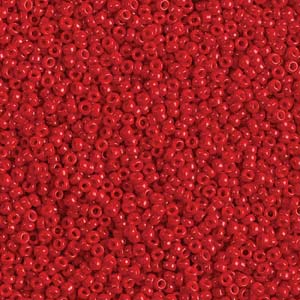 11/0  Miyuki Round Seed Beads Opaque Red 8.5g
