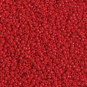 11/0 Miyuki Round Seed Beads Opaque Red 8.5g