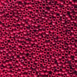 11/0 Miyuki Round Seed Beads Opaque Red Luster 8.5g