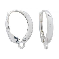 Sterling Silver Oval Lever Back Earwires $11.95 pair