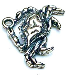 Crab Charm, Silver