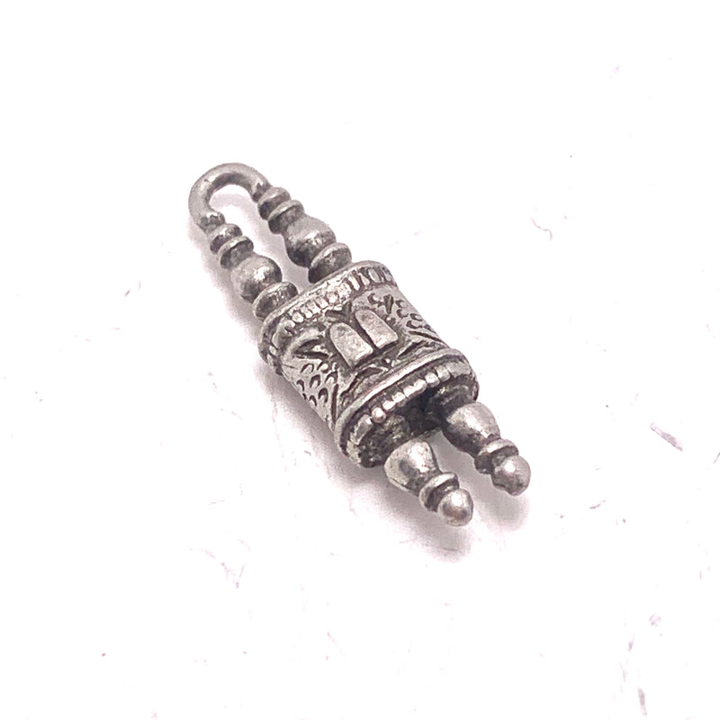 Chanukha Torah Charm, Silver Plated