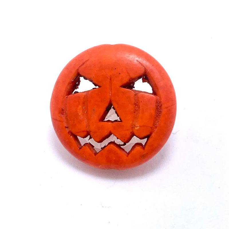 Pumpkin Jack O' Lantern Bead, 24mm