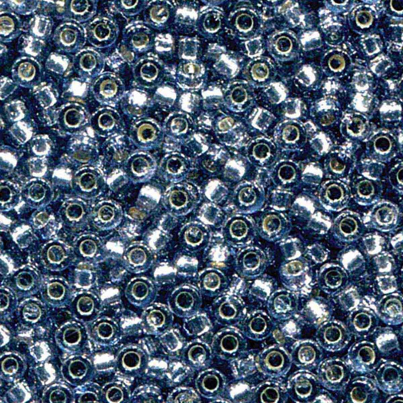 6/0 Miyuki Duracoat Silver Lined Dyed Lavender, 20 grams