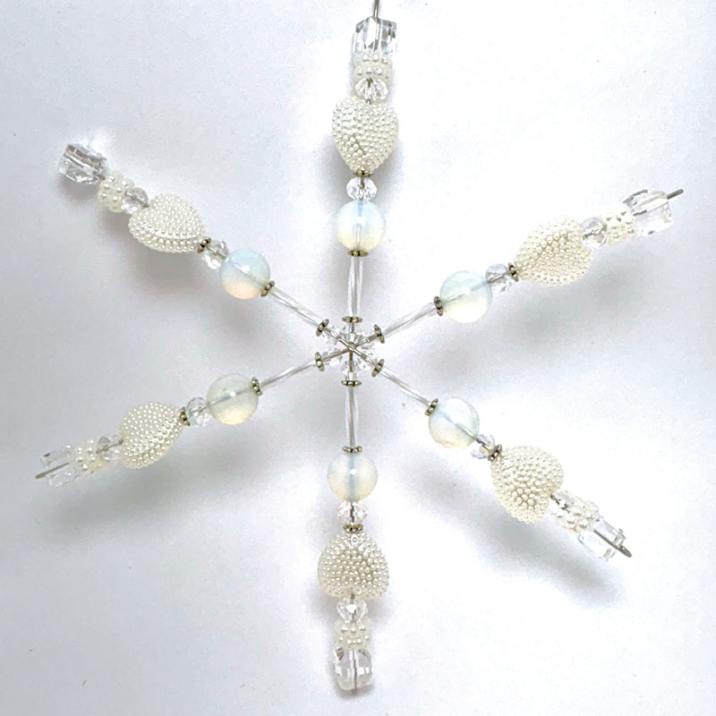 Winter's Whites Beaded Snowflake Kit