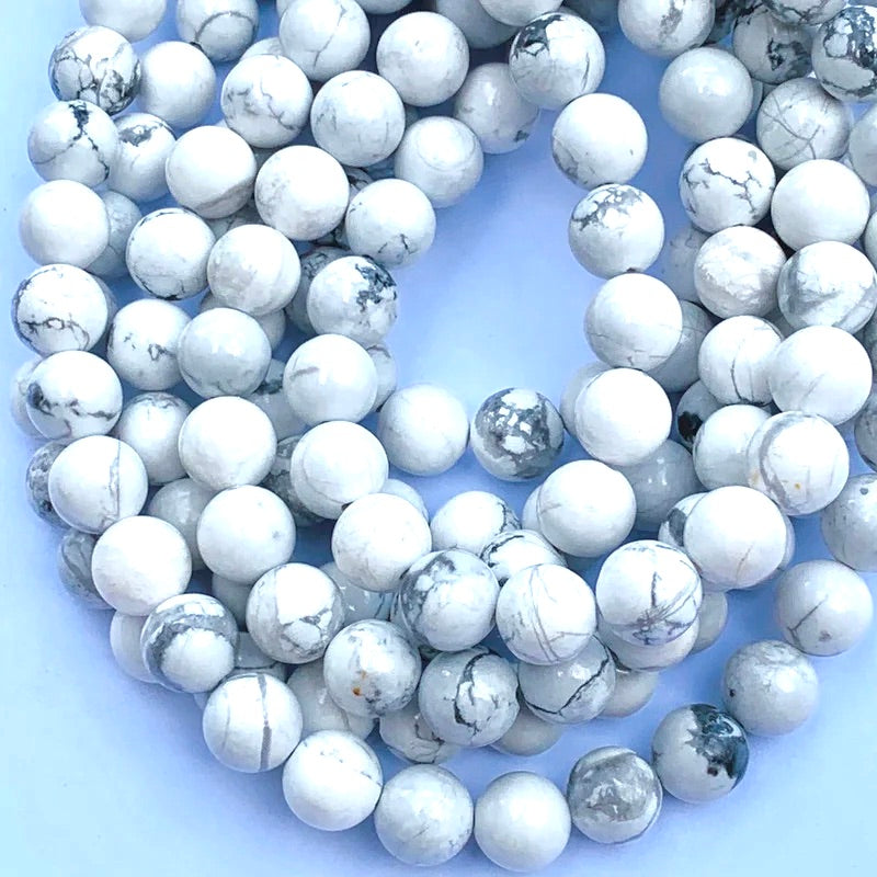 Howlite Gemstone Strand 10mm