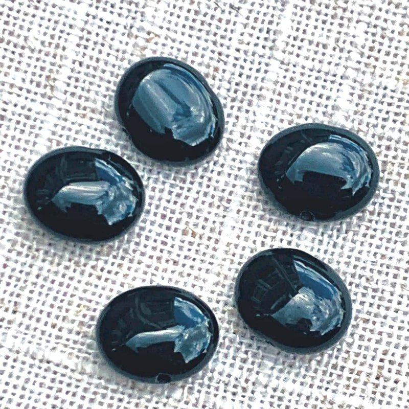 Black Onyx Gemstone Bead, 14mm
