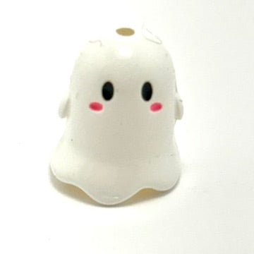 White Ghost Bead, 17mm