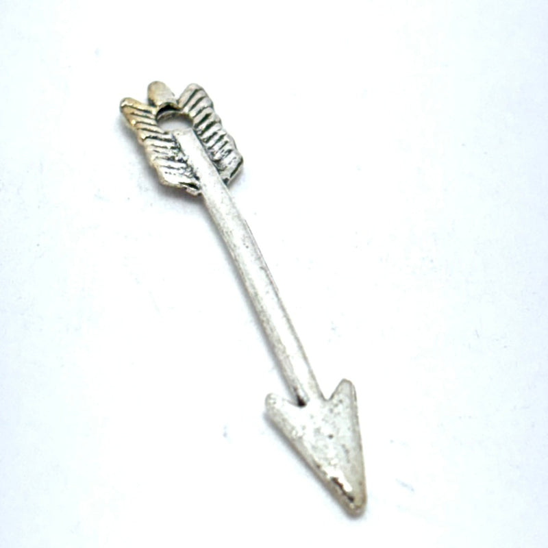 Arrow Charm, Silver Plate