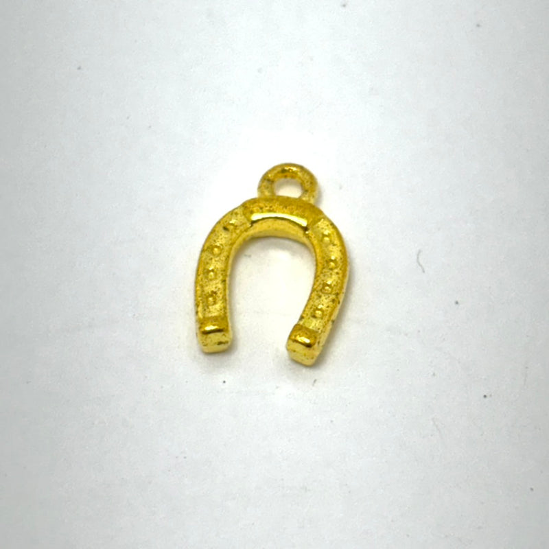 Horse Shoe Charm, Gold