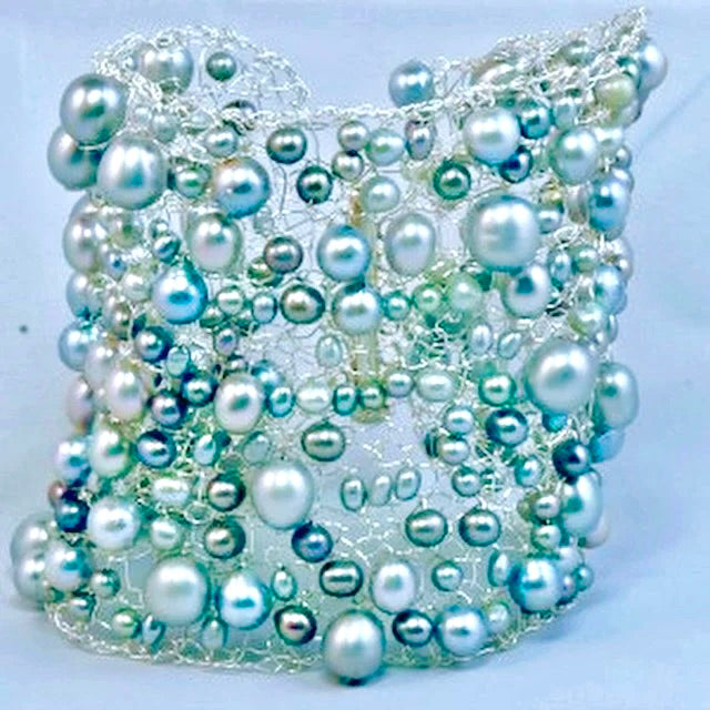 Beaded Wire Knit Cuff, Wednesdays 11/12/25 and 11/19/25