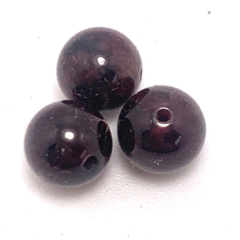 Garnet Round Bead, 8mm