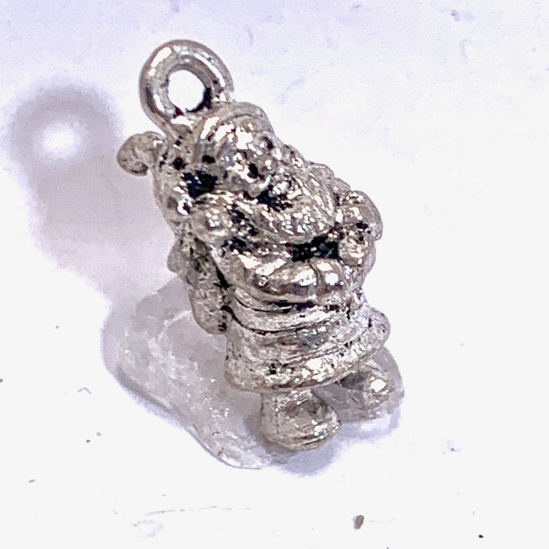 SIlver Santa Charm