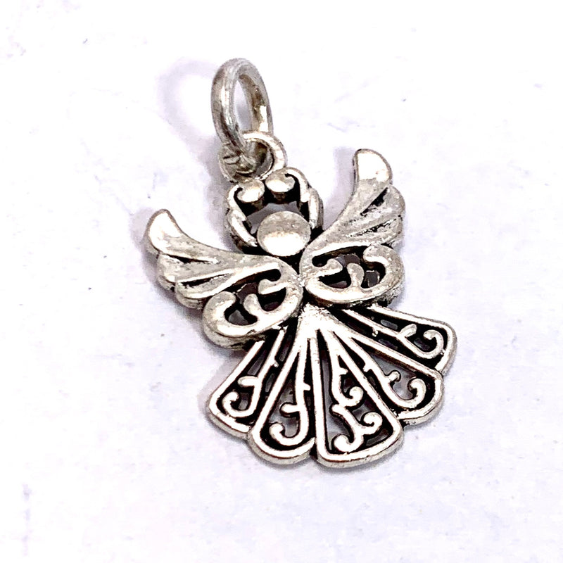 Silver Angel Charm