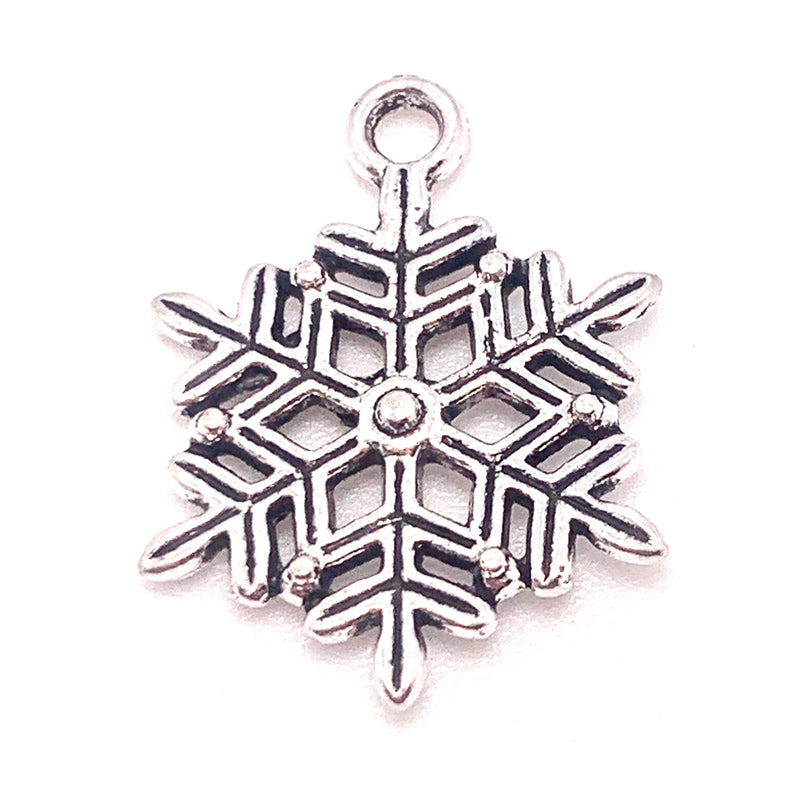 Silver Snowflake Charm