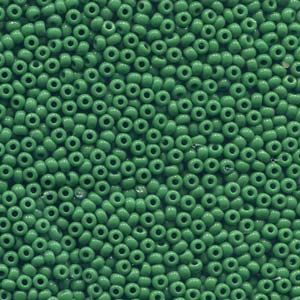 Czech Glass 8/0 Round  Green Opaque 20g