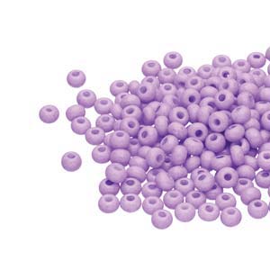 Czech Glass 8/0 Round Opaque Amethyst Solgel 20g