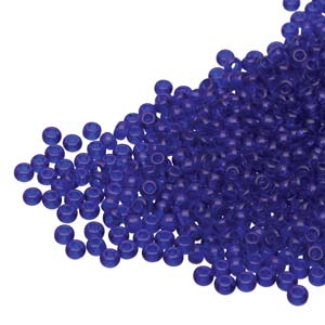 Czech Glass 8/0 Round  Dark Sapphire 20g