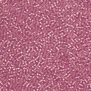 15/0 Miyuki Rounds Semi-Matte Silver Lined Dark Rose 8.2 grams