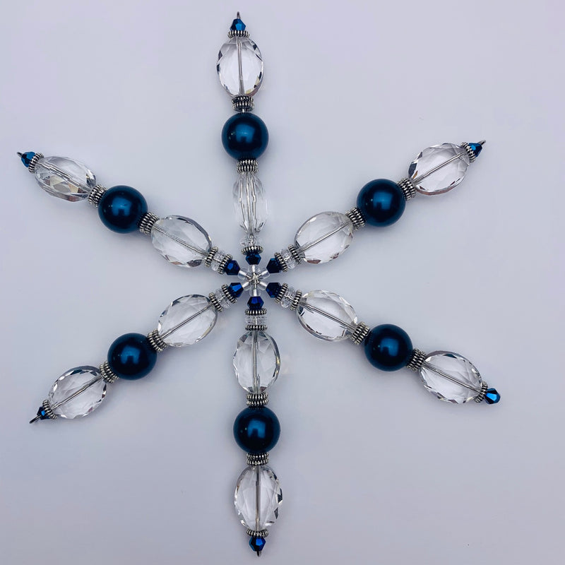 How to Make a Beaded Snowflake Ornament