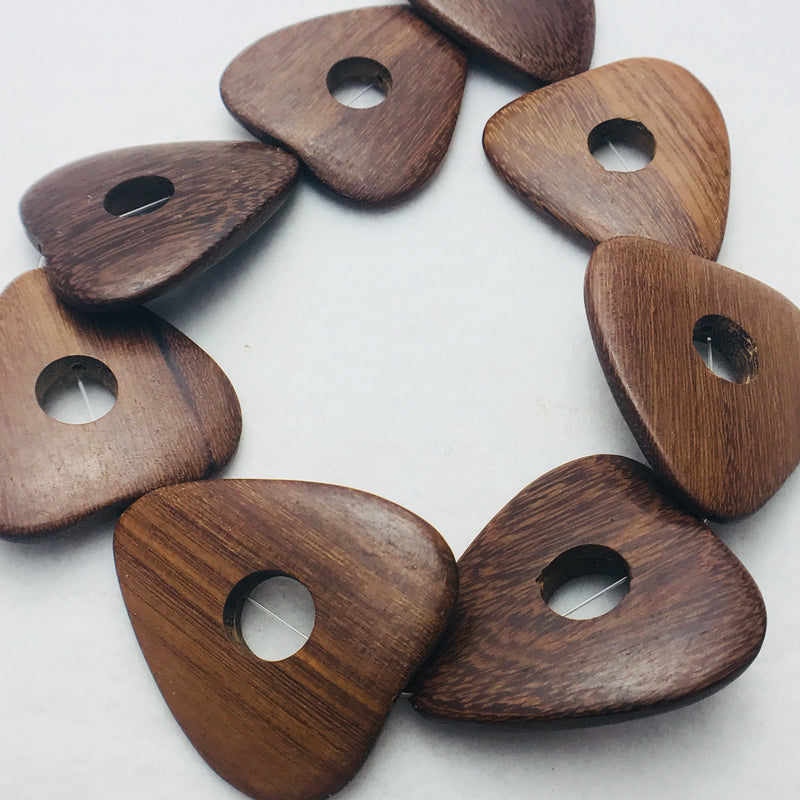 Bayong Wood Beads, 32x50mm