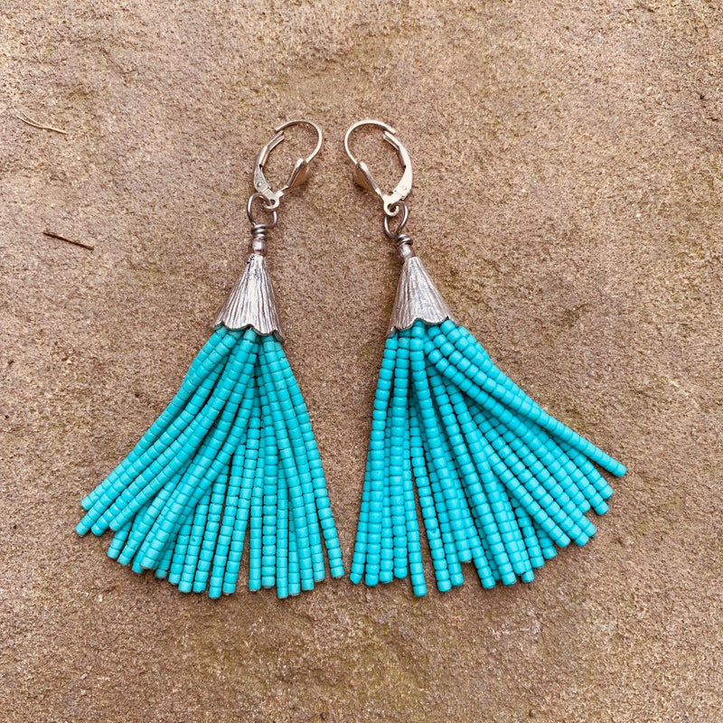 How to Make Beaded Tassel Earrings