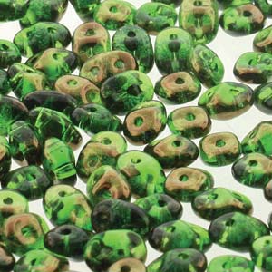 Chrysolite Semi Bronze Luster Superduos 24 grams