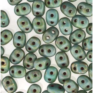 Turquoise Green Sngl. BR/Purple Matte Superduos 22 grams