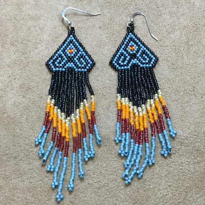 Dark Skies Native American Earring