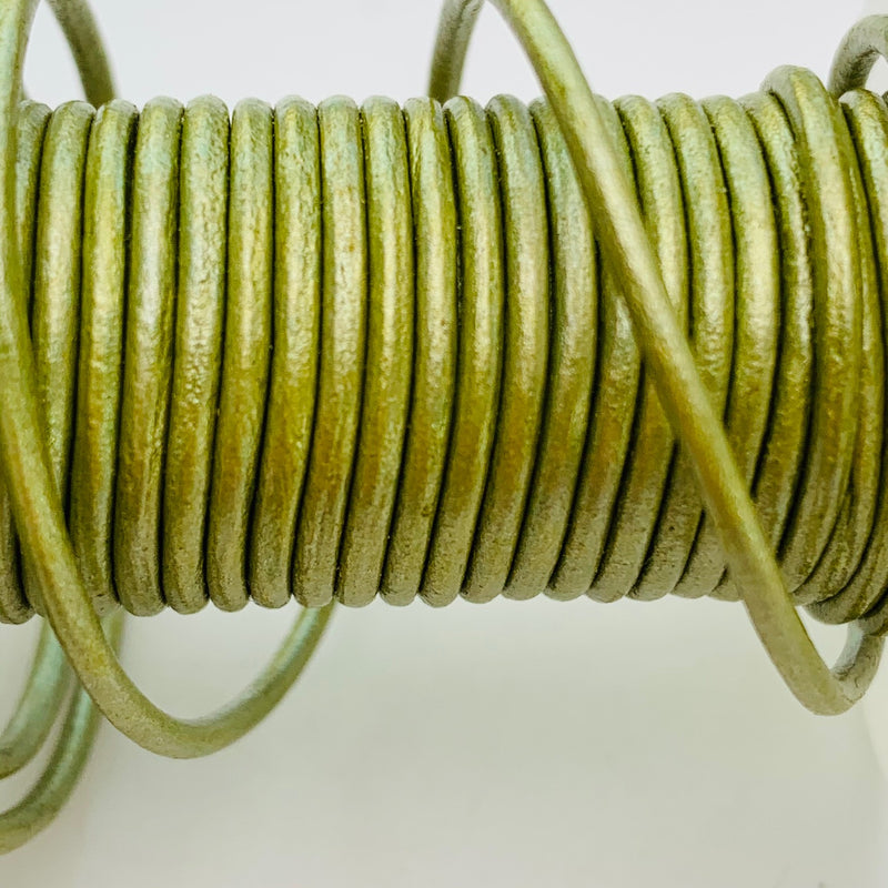 Fern Leather Cord 1.5mm,  1 Yard