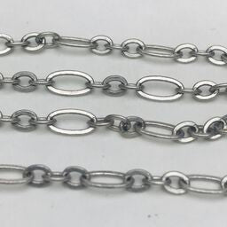 Silver Plate Figaro Chain