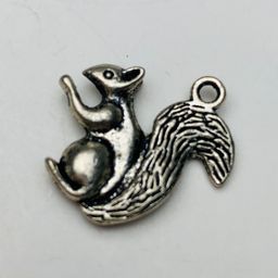 Squirrel Charm, Silver