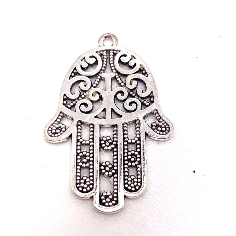 Silver Hamasa Charm, 38mm