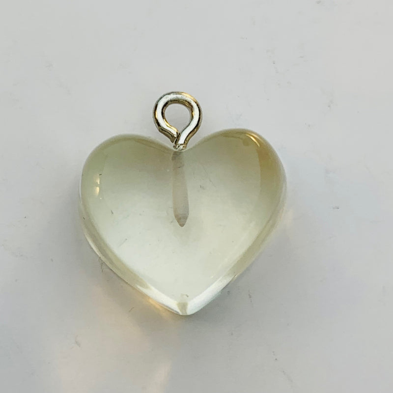Gummy Puffed Heart Charm, crystal