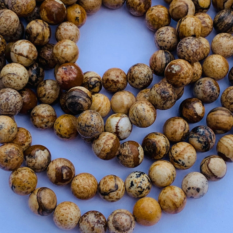 Picture Jasper Gemstone Strand 6mm