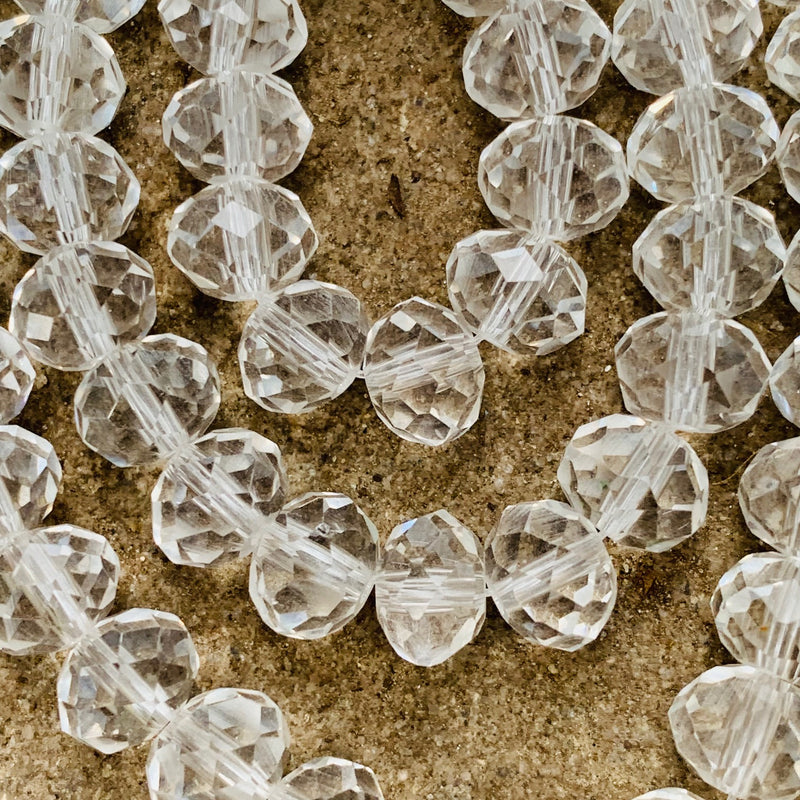 Chinese Crystal Glass Rondelle Beads 5x7 mm