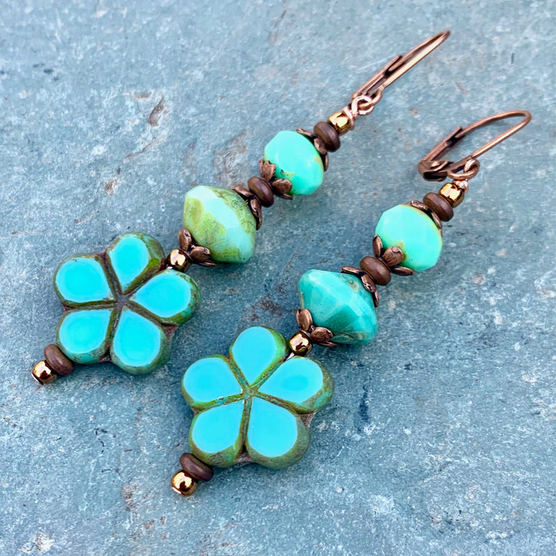 Garden Blues Earrings  $38