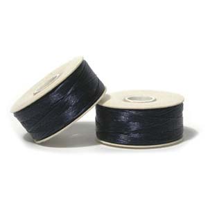 Nymo Nylon Bead Thread Blue Size D 64 yards for beadweaving & embroidery