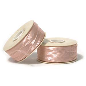 Nymo Nylon Bead Thread Baby Pink Size D 64 yards for beadweaving & embroidery