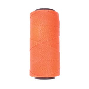Brazilian Waxed Cord 10yd Neon Orange