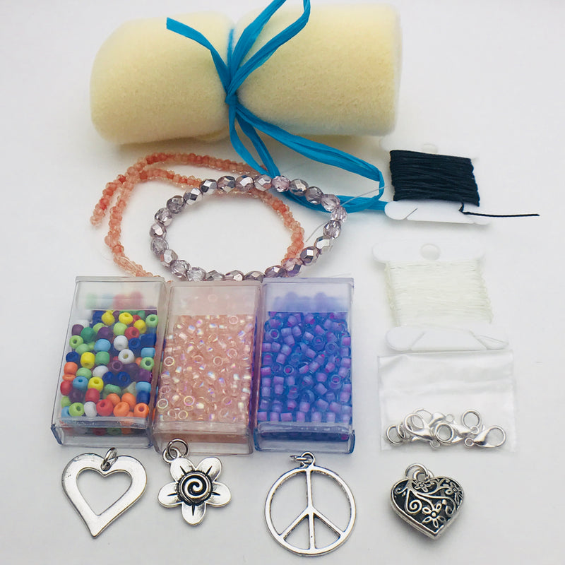 Peace & Love Beading Jewelry Making Kit