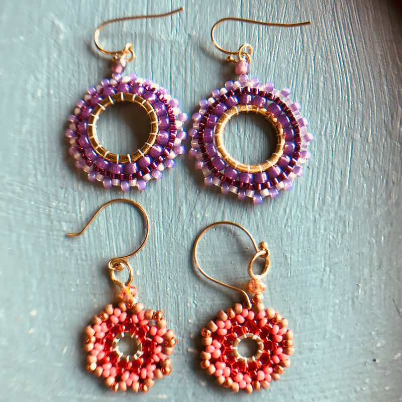 Elegant Bead Stitch Earrings 6/16/18