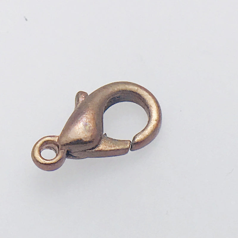X-Small Antique Copper Plated Lobster Clasp