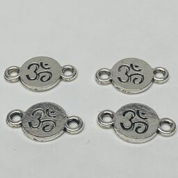 Ohm Connector Charm, Silver