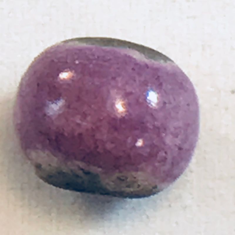 Round Ceramic Bead by Keith OConnor, Purple