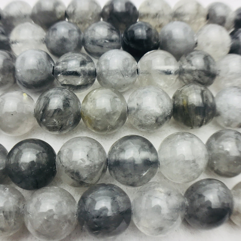 cloudy grey quartz large hole