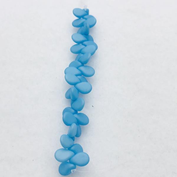 Blue Pip Czech Glass Bead 7mm