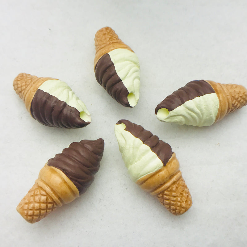 Ice Cream Cone Peruvian Ceramic Bead